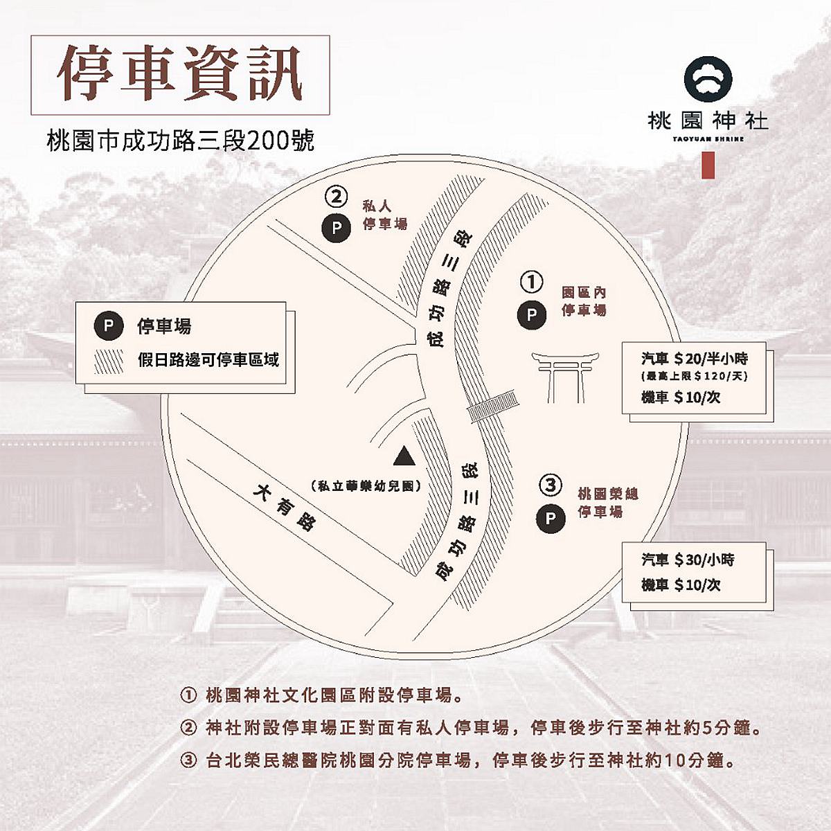 桃園神社 井上豆花 神社豆花 昭和拾參神社 桃園景點 昭和拾參神社交通 昭和拾參神社停車 桃園忠烈祠暨神社文化園區 園區地圖