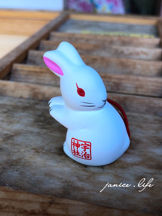 京都景點 宇治神社 回頭兔 兔子籤 日本自由行 京都宇治 潔妮食旅生活 うじじんじゃ