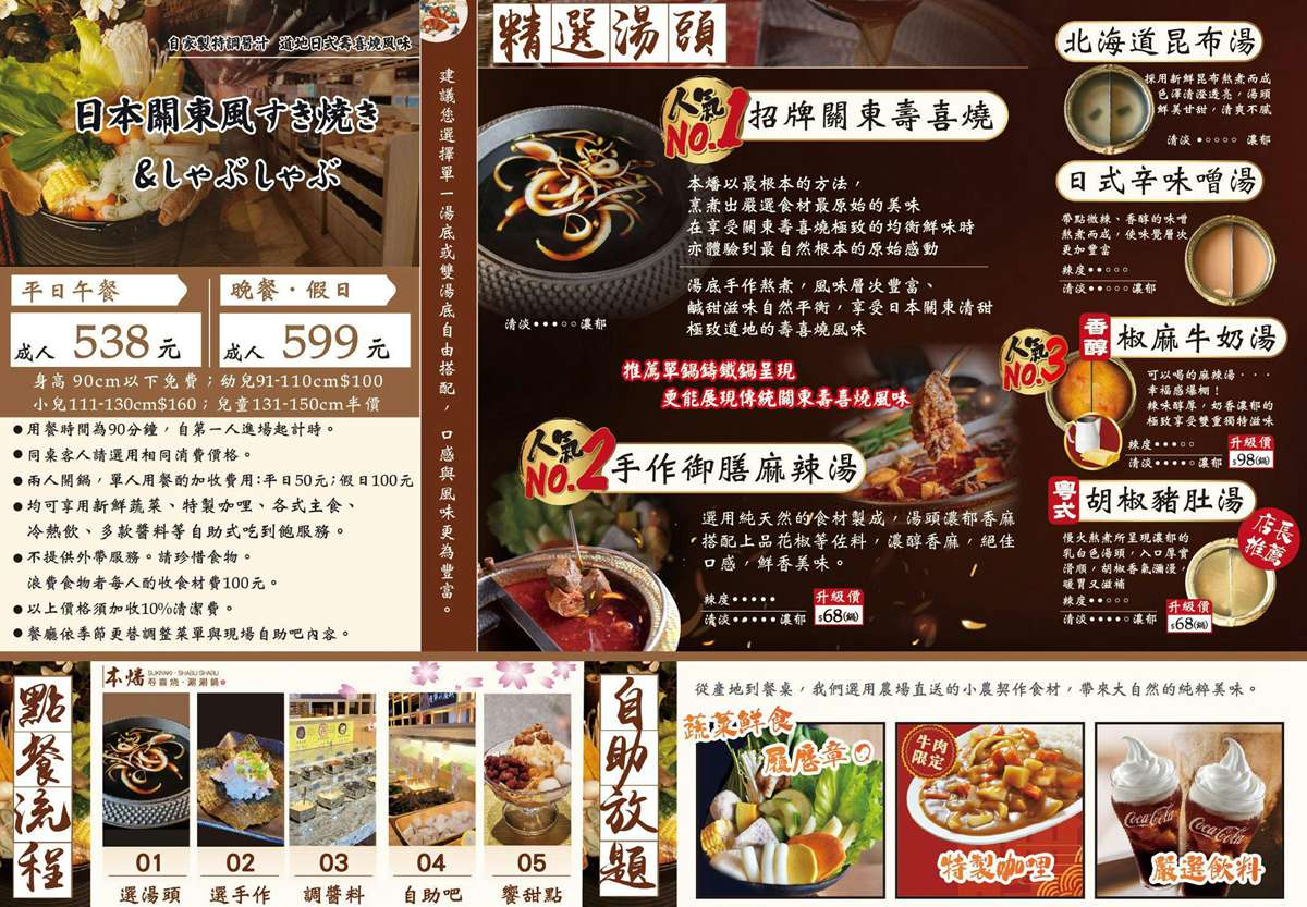 本燔寿喜烧涮涮鍋菜單 桃園火鍋 桃園吃到飽 潔妮食旅生活
