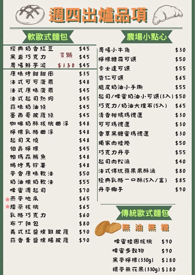 龍潭美食 農場麵包FarmBread 農場麵包菜單 桃園麵包 手工麵包 生吐司 桃園蛋糕 潔妮食旅生活 龍潭旅遊 