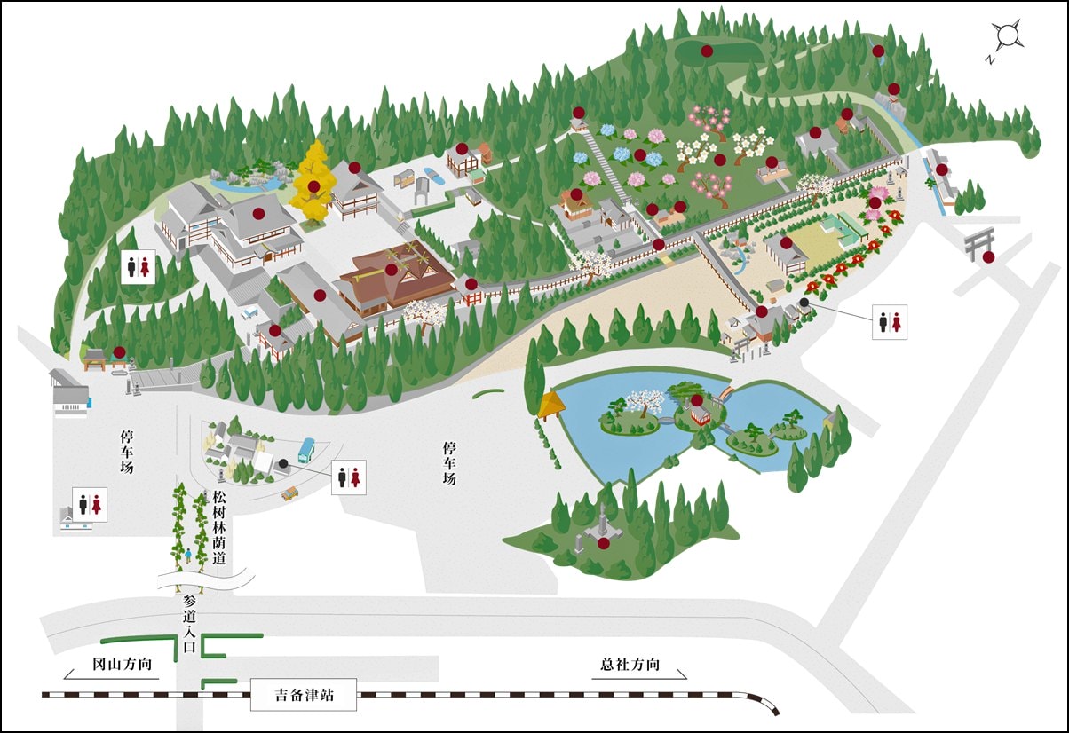 日本岡山景點 吉備津神社 きびつじんじゃ Kibitsujinja shrine 岡山縣岡山市北區吉備津931 吉備津神社交通方式 吉備津神社迴廊 潔妮食旅生活 四國自由行 四國自駕 日本自由行 日本自駕 桃太郎傳說 吉備津神社御朱印