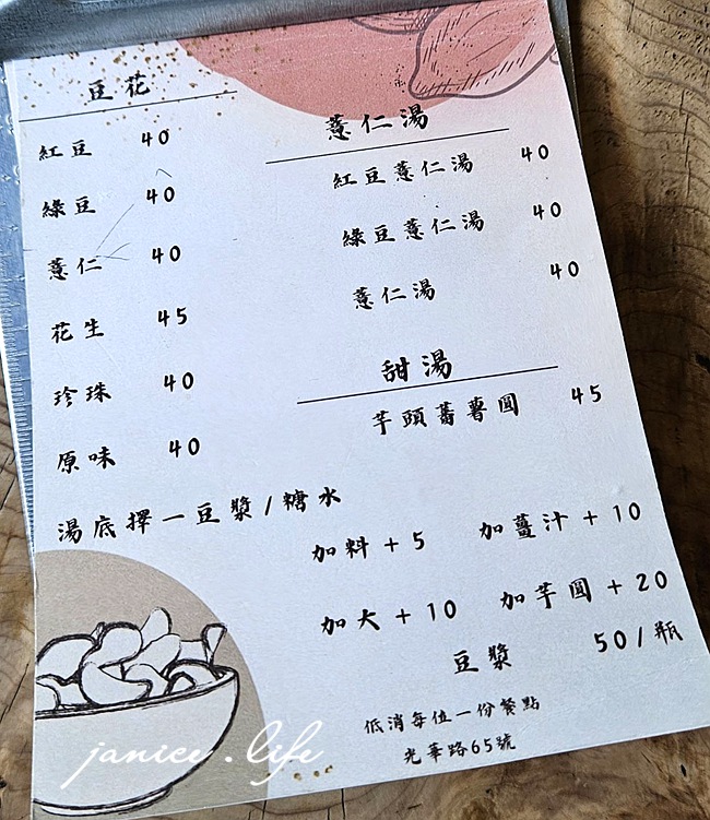 嘉義東區美食|桃城豆花光華店|被歷史溫柔包圍的老宅豆花.品嚐一碗老派浪漫 - 第4張圖 桃城豆花光華店 嘉義東區美食 嘉義市東區中央里光華路65號 嘉義美食 老宅豆花 老醫館改建 桃城豆花光華路 文青老宅豆花 嘉義東區下午茶 老宅豆花 德山醫院 桃城豆花光華店菜單 潔妮食旅生活