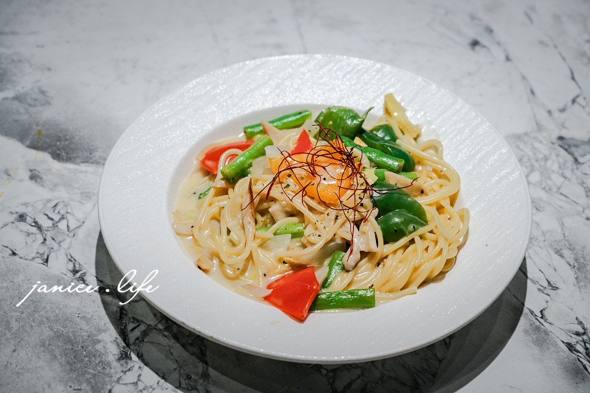 臺東美食 臺東市區美食 臺東慢活 有義點餓 one two risotto 臺東縣臺東市中心里新生路544號 義大利麵 燉飯 有義點餓菜單 有義點餓地址 潔妮食旅生活 台東旅遊 台東旅行 台東義式 台東簡餐 台東約會餐廳 台東義大利麵推薦 田園鮮蔬義大利麵/奶油